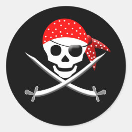 ADESIVO REDONDO PIRATE ROUND STICKERS - PARTIDO