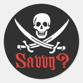Adesivo Redondo Pirate Savvy