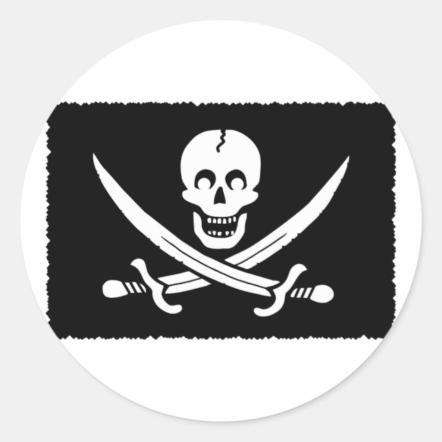 Adesivo Redondo PirateLife,Sticker (Frente)