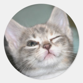 Adesivo Redondo *piscar os olhos*