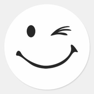 Adesivo Redondo piscar os olhos
