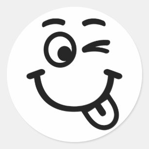 Adesivo Redondo piscar os olhos da cara