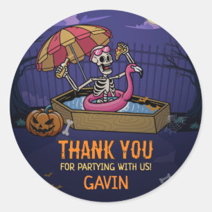 Adesivo Redondo Piscina de Halloween Summerbetween Birthday