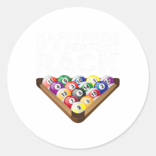 Adesivo Redondo Piscina Engraçada Snooker Perfect Rack Billiards 8