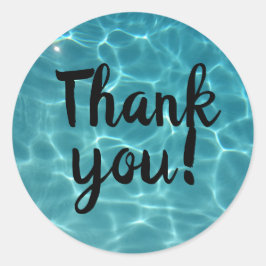Adesivo Redondo Piscina, Obrigado!