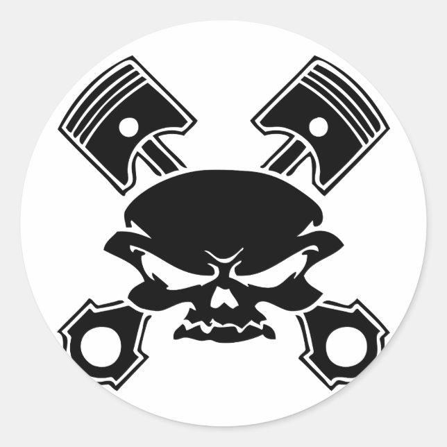 ADESIVO REDONDO PISTAS E CRÂNIOS (Frente)