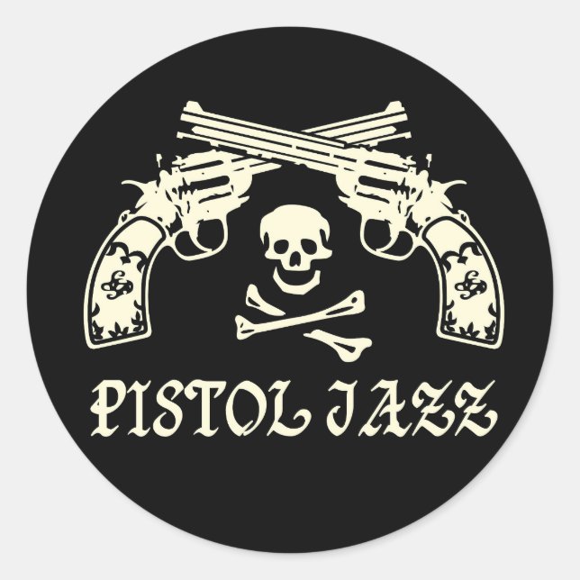 ADESIVO REDONDO PISTOL JAZZ ステッカー (Frente)