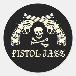 ADESIVO REDONDO PISTOL JAZZ ステッカー