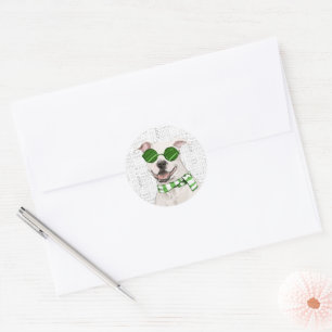 Adesivo Redondo Pit Bull Dog Lover Natal