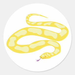 Adesivo Redondo Pitão amarelo