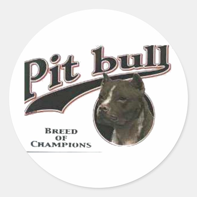 Adesivo Redondo Pitbull (Frente)