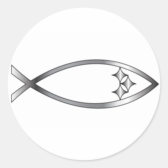 Adesivo Redondo Pittsburgh Fish (Frente)