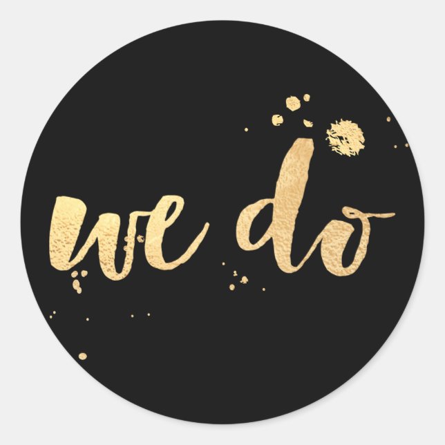 Adesivo Redondo PixDezine deslumbrado - ouro falso/nós (Frente)