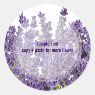 Adesivo Redondo PixDezine lavanda/cor de fundo DIY