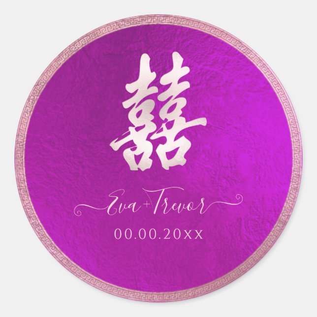 Adesivo Redondo PixDezines blush de felicidade dupla+magenta (Frente)