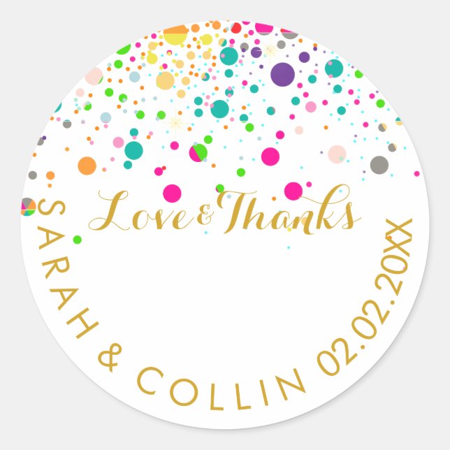 Adesivo Redondo PixDezines DIY cor/brilho/lumosidade arco-íris (Frente)