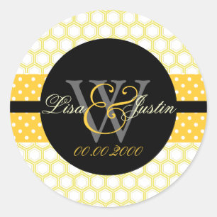 Adesivo Redondo PIxDezines DIY cores, colmeia