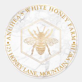 Adesivo Redondo PixDezines Doce Colmeia, Fazenda de abelhas