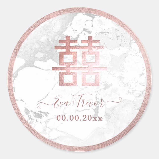 Adesivo Redondo PixDezines dupla felicidade rosa dourada (Frente)