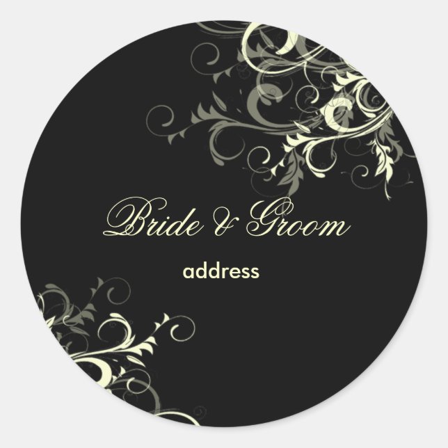 Adesivo Redondo PixDezines espirais de baunilha/cor de fundo digit (Frente)