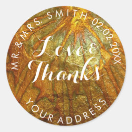 Adesivo Redondo PixDezines FALSO OURO METÁLICO