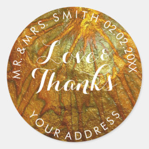 Adesivo Redondo PixDezines FALSO OURO METÁLICO