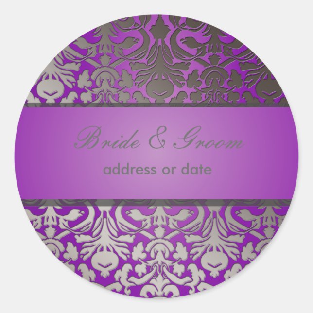 Adesivo Redondo PixDezines Flora Damask (Frente)
