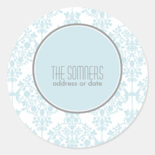 Adesivo Redondo PixDezines leila damask, cores DIY