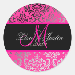 Adesivo Redondo PixDezines Rossi Damask, cor SUVA!!!!