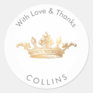 Adesivo Redondo PixDezines Vintage Pineapple/DIY Obrigado