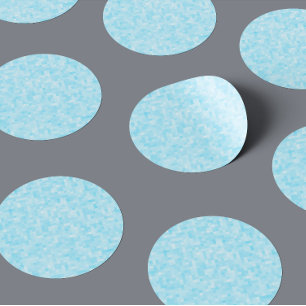 Adesivo Redondo Pixelação Mosaica Azul