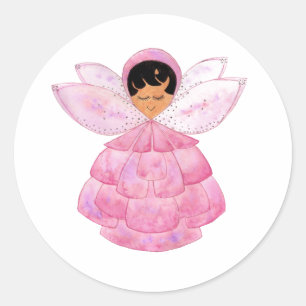 Adesivo Redondo Pixony Sticker Rosa
