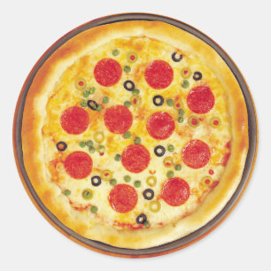 Adesivo Redondo Pizza