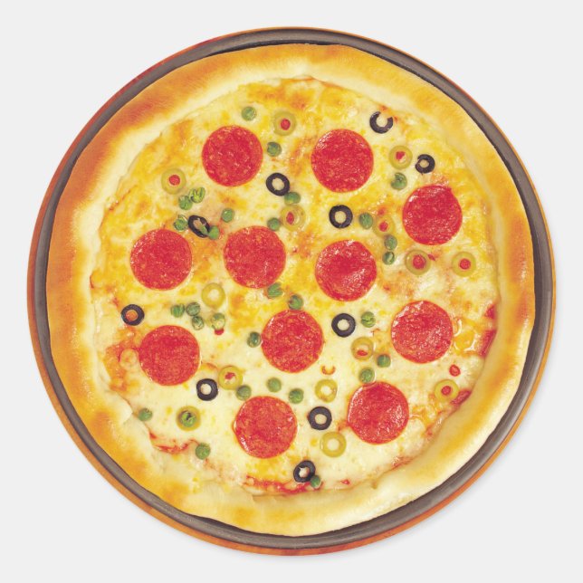Adesivo Redondo Pizza (Frente)