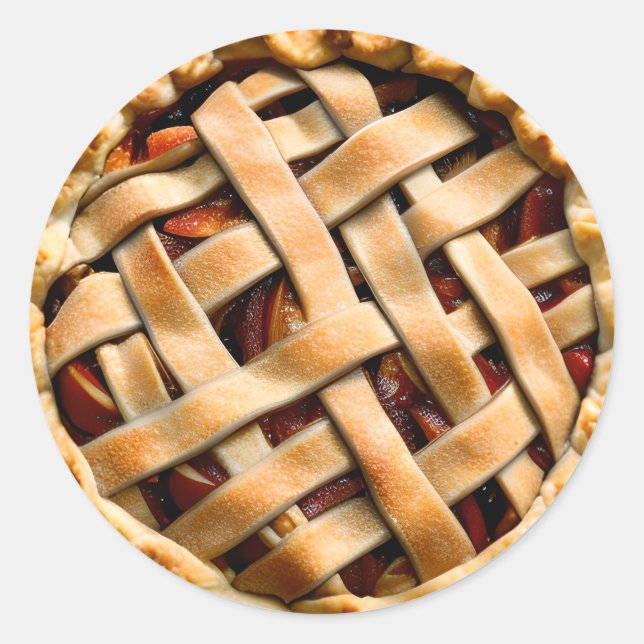 Adesivo Redondo Pizza com torta de Rico (Frente)