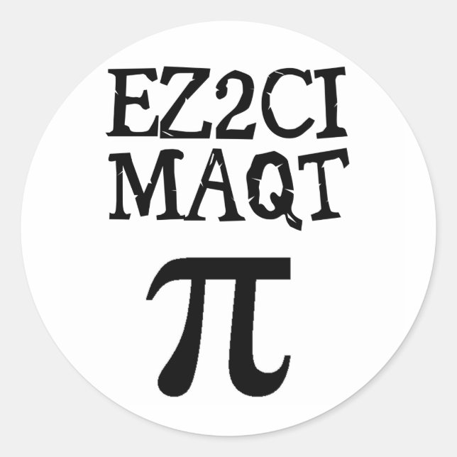Adesivo Redondo Pizza Cutie QT Pi (Frente)