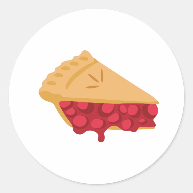 Adesivo Redondo Pizza de Cereja (Frente)