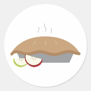 Adesivo Redondo Pizza de maçã