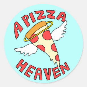 Adesivo Redondo Pizza Heaven