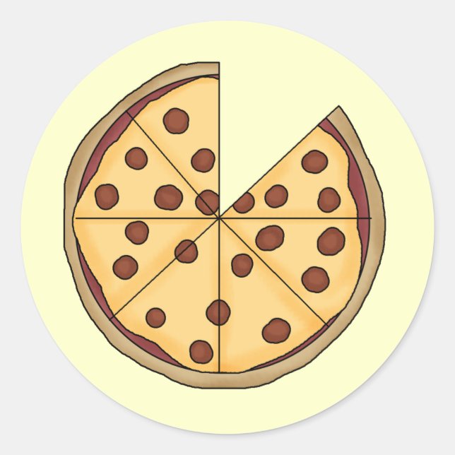 Adesivo Redondo Pizza Pizza (Frente)