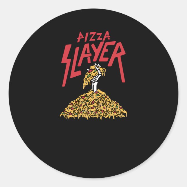 Adesivo Redondo Pizza Slayer (Frente)