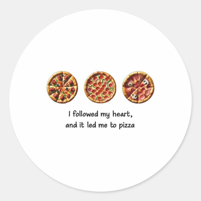 Adesivo Redondo Pizza Sticker (Frente)