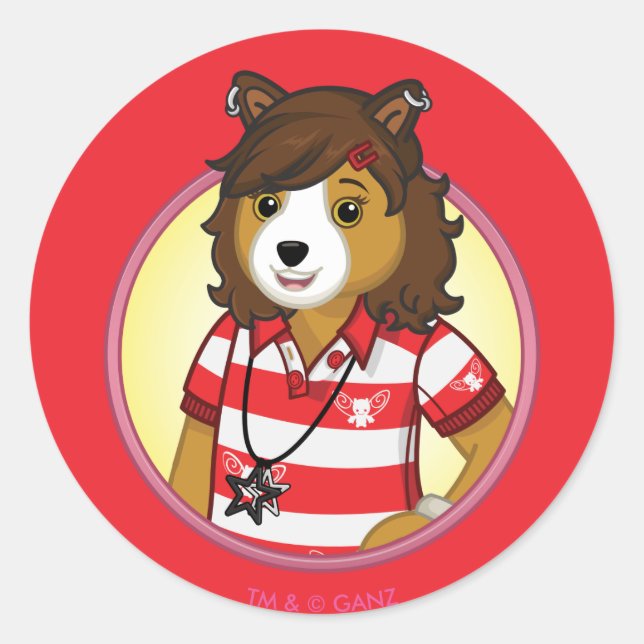 Adesivo Redondo PJ Collie (Frente)