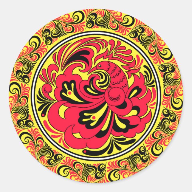 Adesivo Redondo Placa de Cerâmica para Firebird Húngara (Frente)