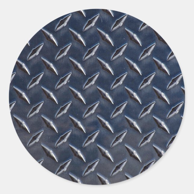 Adesivo Redondo Placa de diamante Foto (Frente)