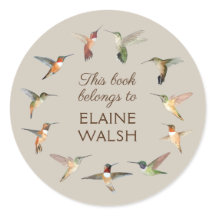 Placa de Livro de Hummingbird