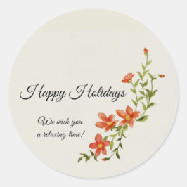 Adesivo Redondo Placa de saudação plana para dormir