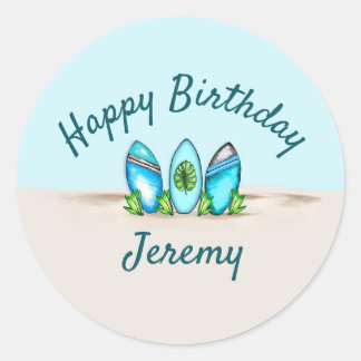 Adesivo Redondo Placas de surf personalizadas