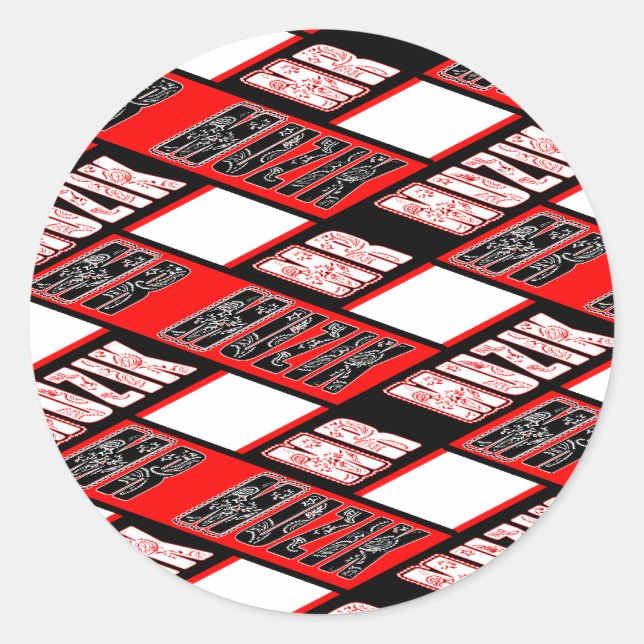 Adesivo Redondo Plad Sticker (Frente)