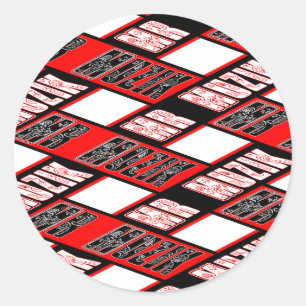 Adesivo Redondo Plad Sticker